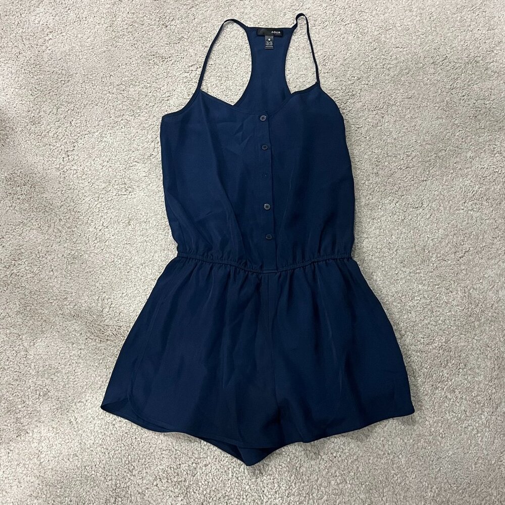 AQUA blue romper, XS